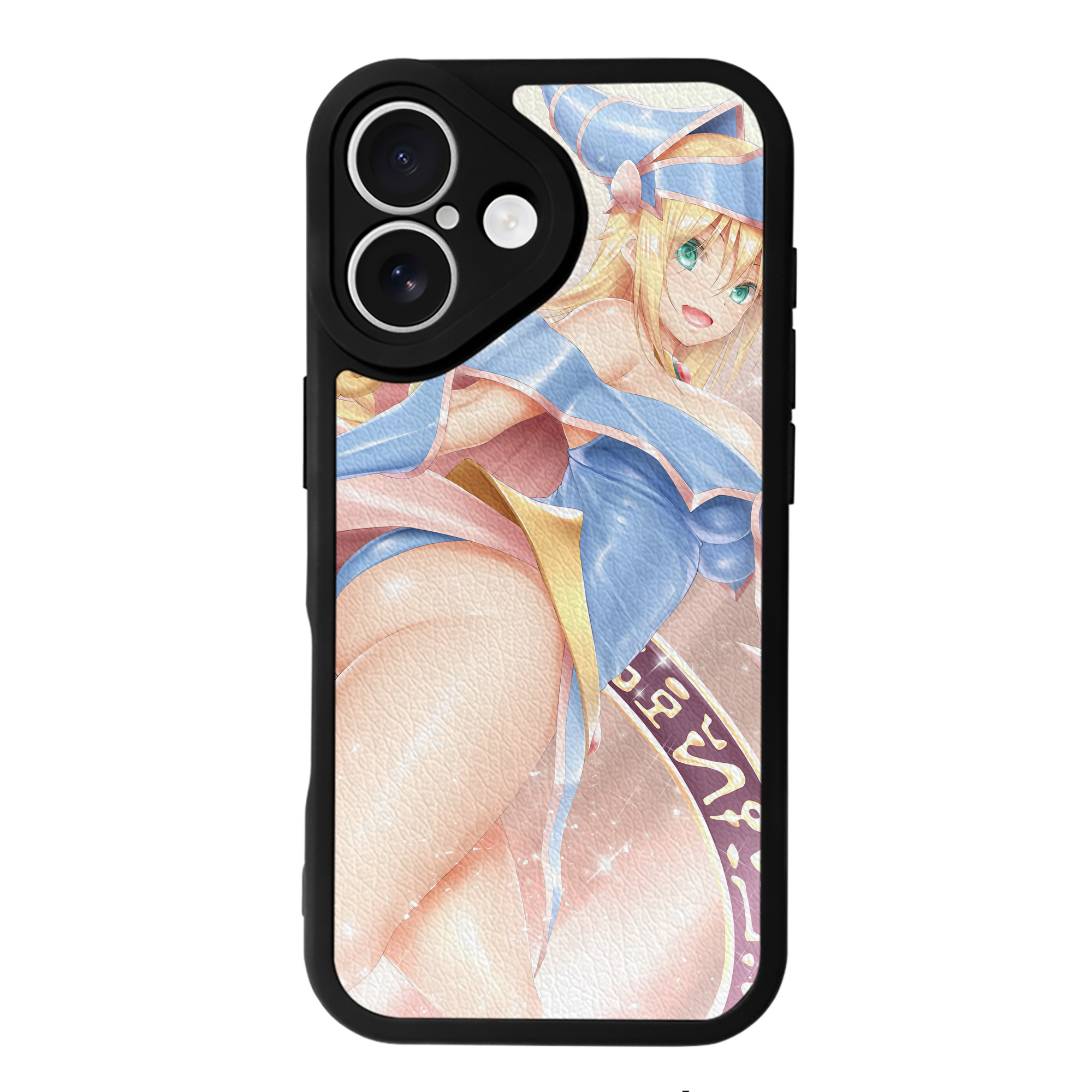 （画像用） 遊☆戯☆王 Yu-Gi-Oh! 【iPhone 16シリーズ対応】シリコンスマホケース（レザー調） 材質：シリコン